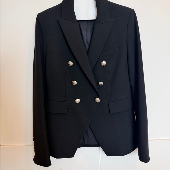 Veronica Beard Miller Dickey Blazer with Silver Buttons - Picture 3 of 5